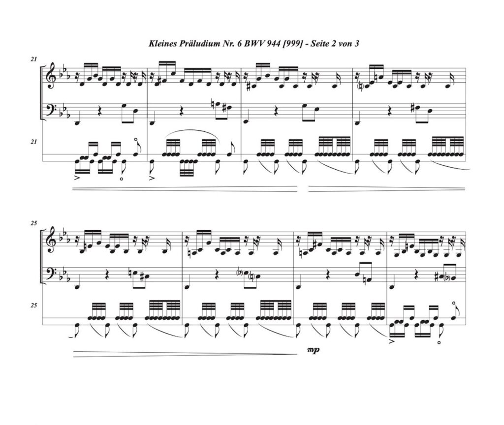 Partitur Bach Praeludium BWV 944 999 II Partitur 1024x864
